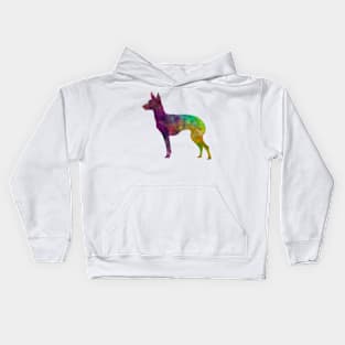 English Toy Terrier in watercolor Kids Hoodie